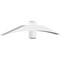 Ekena Millwork Bellingham Architectural Grade PVC Gable Bracket, 60"W x 10"H x 4"D x 4"F, 4/12 Pitch GBP060X10X0404BEL00 - alternate 1